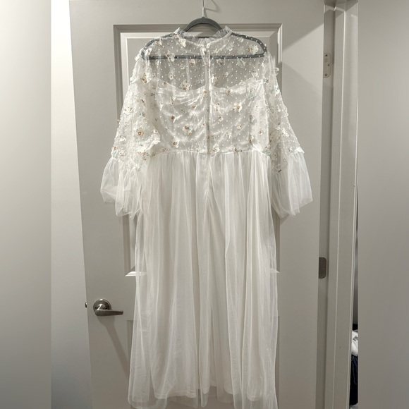 SHEIN Unity Frill Neck Organza Overlay Dress - Picture 6 of 13